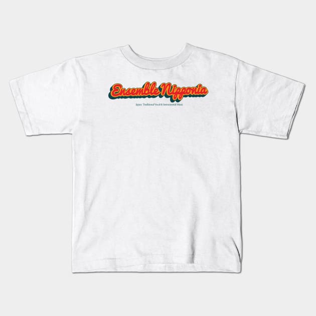 Ensemble Nipponia Kids T-Shirt by PowelCastStudio